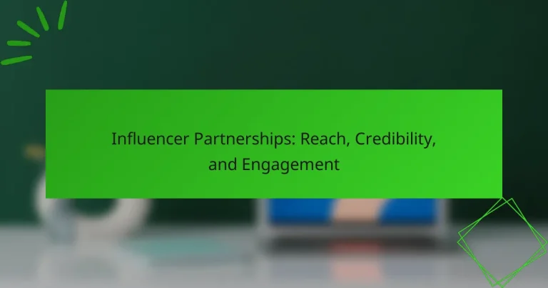 Influencer Partnerships: Reach, Credibility, and Engagement